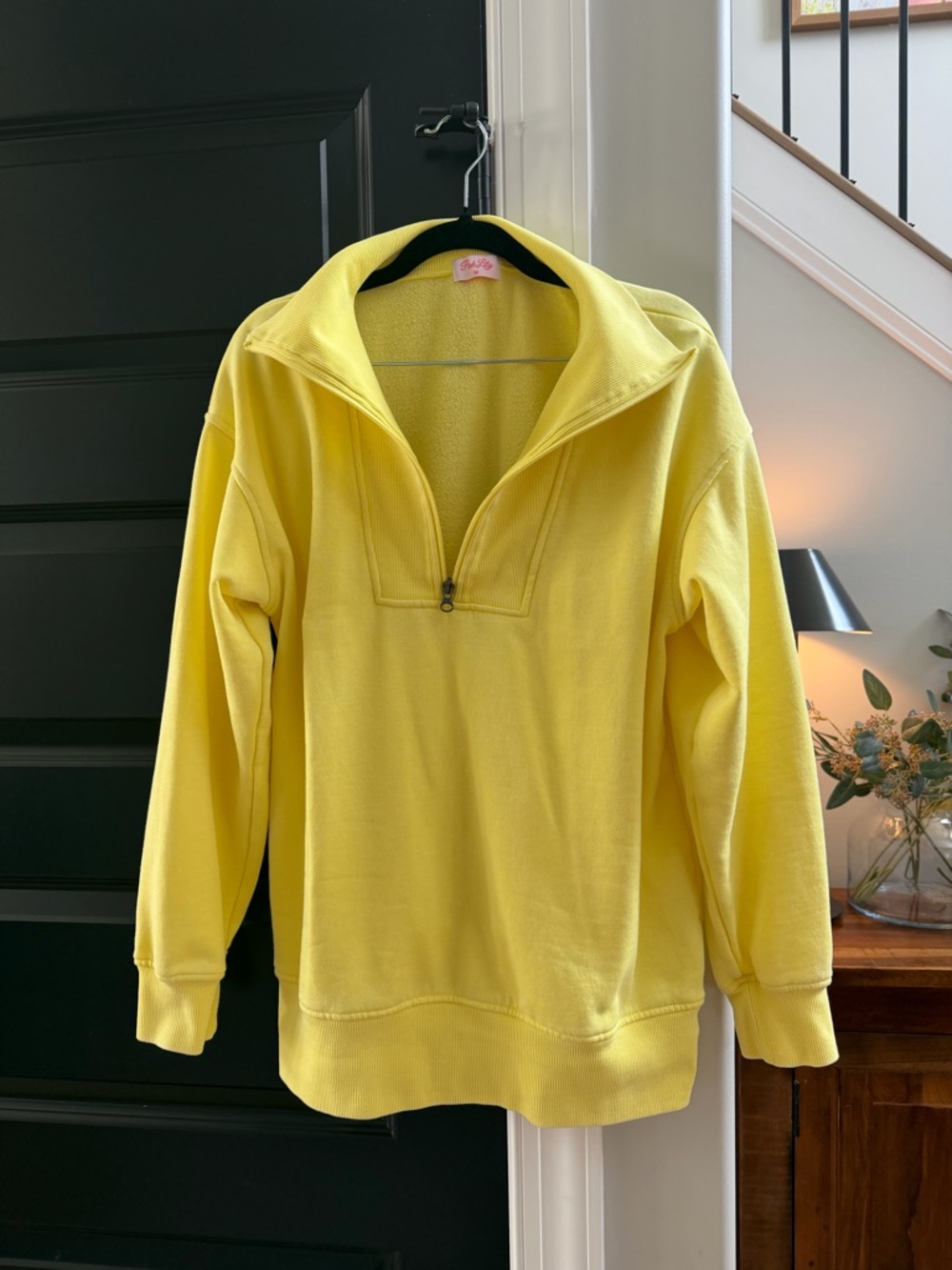 PINK LILY quarter zip